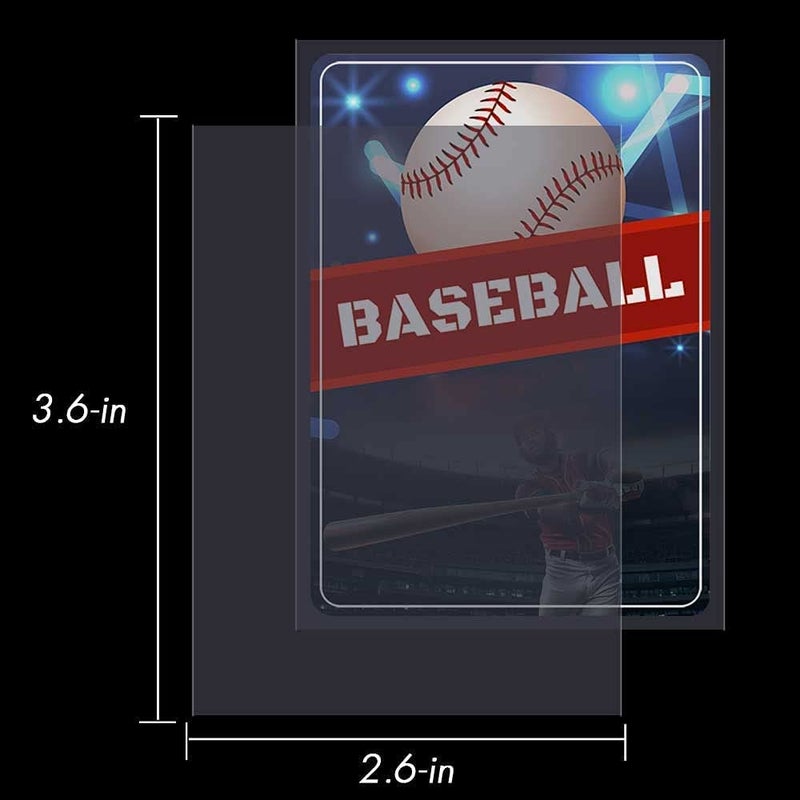 Kitoyz 500 Counts Card Sleeves Top Loaders for Trading Cards, Baseball Card Sleeves Penny Soft Toploaders Compatible with Football, Sports, Game Cards - Image 5